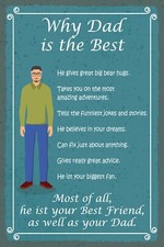 Blechschild 20x30 Why Dad is