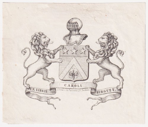 Exlibris burguet bordelais - burguet,