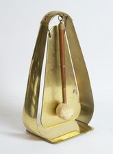 #10664 - 50er Jahre Tischgong  - Messing