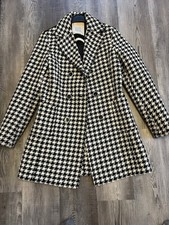 Damen Mantel Jacke Pepita Gr