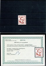 DDR 671 z Nuschke 1958 Abart geripptes Papier ** FB Mayer VP - 63-032