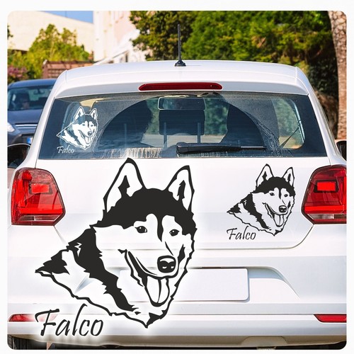 Autoaufkleber siberian husky - autoaufkleber,