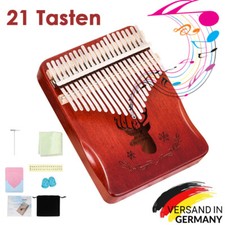 21 Tasten Kalimba Daumenklavier Klavier Thumb Piano Fingerklavier mit Tasche