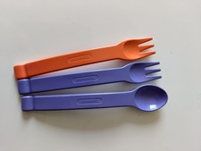 Tupperware Kleinkinder Baby Besteck 2 x Gabel 1 x Löffel neu
