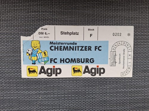 Eintrittskarte chemnitzer - chemnitzer,