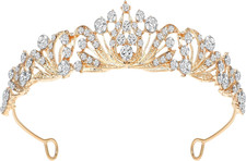 Diadem Hochzeit Krone Kristall