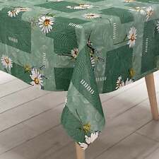 KEVKUS Wachstuch Tischdecke PC141-2 Margeriten grün Frühjahr eckig rund oval