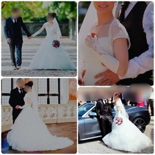 Schönes lvory Brautkleid Gr.XS Mit allem Marke EDDY K