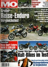 Zeitschrift MO Motorrad #8 von 2004 Ducati Monster Triumph T Bird Enduros im Tes