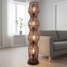 Boho stehleuchte bambus modern - bambus,