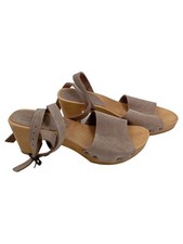Sanita Damen Holz Sandalen