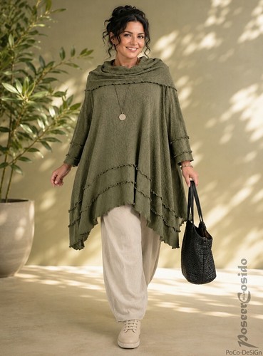 Lagenlook strick pullover - strick,