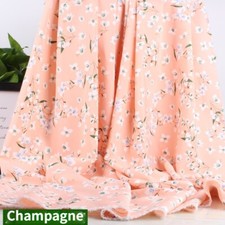 Retro Blumen Chiffon Stoff