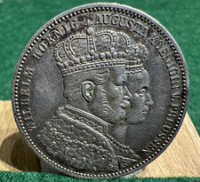 1 Deutscher Taler Preussen '' Kroenungstaler''  1861  900er Silber -TOP-