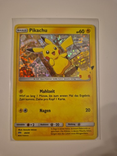 Pokémon tcg pikachu 25 - tcg, 25/25