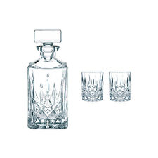 Nachtmann Noblesse Whiskyset Set 3tlg. Whiskykaraffe Whiskygläser Kristallgals 