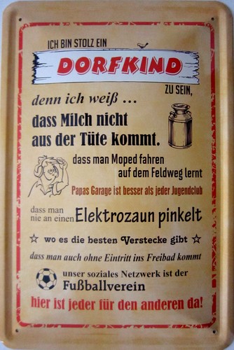 Blechschild schild 20x30 - 20x30, cm