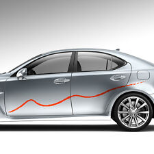 2x Auto Aufkleber Dekorstreifen Strich Farbe Linie Schmutz Seitenstreifen #1241