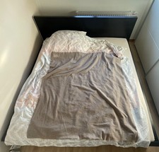 Bett mit Rost 160x200 dunkel braun , Ikea 