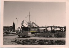 Foto Eisenbahn: OSTSEE-EXPRESS, Bahnhof Gedser (DK) Fährschiff WARNEMÜNDE ~1964