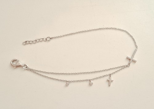 Armband reihig kreuz - 2-reihig,