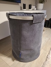 WENKO Wäsche Sammler CORDOBA Grau 68 L Korb Box Sack Aufbewahrung Sortierer Bad