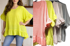 Damen Shirt Bluse oversize