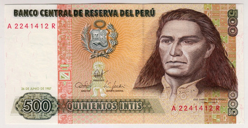 1987 peru 500 intis - 1987,