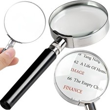 Lupe 10 Fach Vergrößerungsglas Echtglas Handlupe Leselupe Bruchsicher!