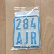 Mofaschild Nummernschild 2018