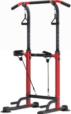 Power Tower Ständer - Klimmzugstation, verstellbar Home Gym Krafttraining Worko