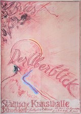 Poster Plakat - Günter Brus - Der Überblick - Städt. Kunsthalle Düsseldorf 1986