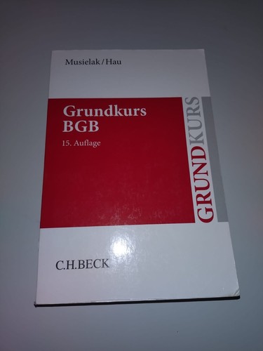 Grundkurs bgb lehrbuch - grundkurs,