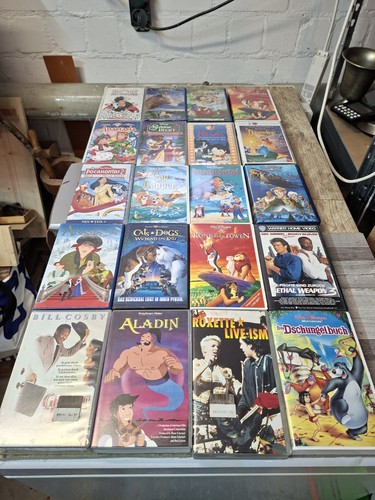 Vhs videokassetten konvolut - videokassetten,