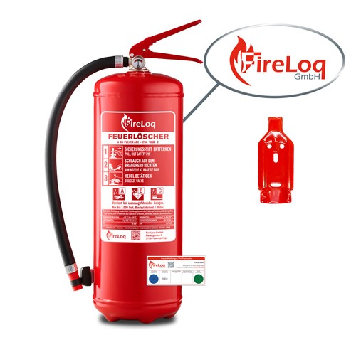 Fireloq 6kg pulver löscher - fireloq®,