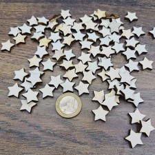 100 x Streudeko Holz Sterne Tischdeko Weihnachten Basteln Dekosterne Streuteile