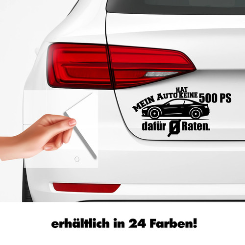 Aufkleber mein auto hat - aufkleber, keine