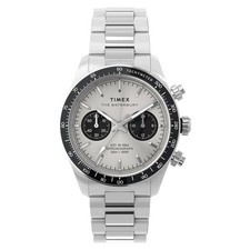 Timex TW2Y19200 Waterbury Heritage Chronograph 39mm Stainless Steel Bracelet - z