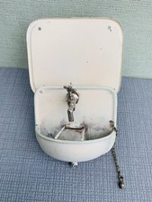 ANTIKES WASCHBECKEN Wasserhahn-u.Behälter PUPPENKÜCHE Puppenstube BLECHSPIELZEUG