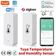 Tuya WiFi Zigbee Temperatur Feuchtigkeit Sensor Smart Home Indoor Hygrometer APP