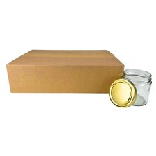 52x DEEP Twist Off Honigglas 500 g mit Metalldeckel Rundglas Gläser für Honig