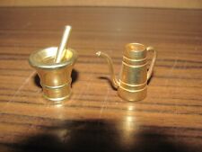 Messing - 2 Setzkasten Figuren