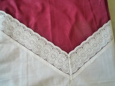 4-Teil. Vintage Bettwäsche weiß mit Rüschen