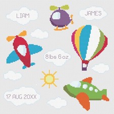 Kreuzstich Geburt Sampler Set