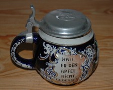 alter 0,5L Bierkrug MR-Keramik, Marzi & Remy - Spruch Krug