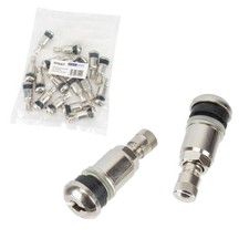 20x Metallventile silber Ø