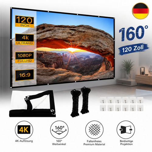 Set projektorleinwand 120 zoll - projektorleinwand,