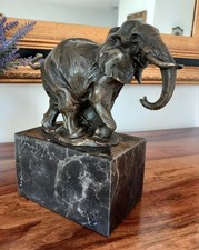Bronze Elefant Skulptur Figur