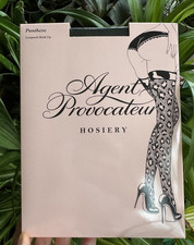 Strümpfe, Panthere, Leo/Tiger, Hold up, Agent Provocateur, M, schwarz, Wolford