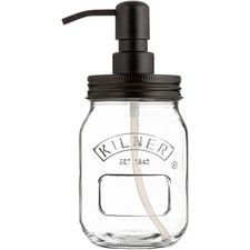Kilner Glas Seifenspender 500ml Edelstahl Pump Lotion Flasche nachfüllbar